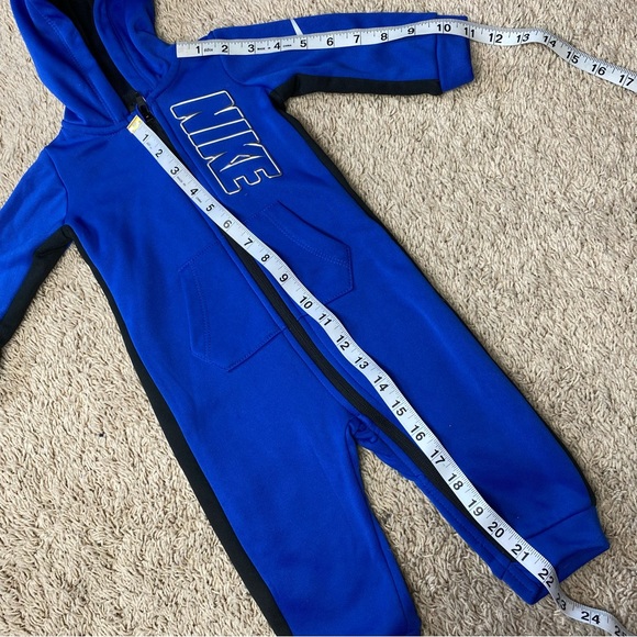 Nike Jumpsuit, Blue & Silver, Infant Size 9 Months - Picture 7 of 8